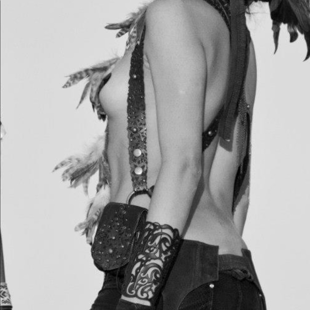 Leather holster perfect for Burning Man and Music Festivals